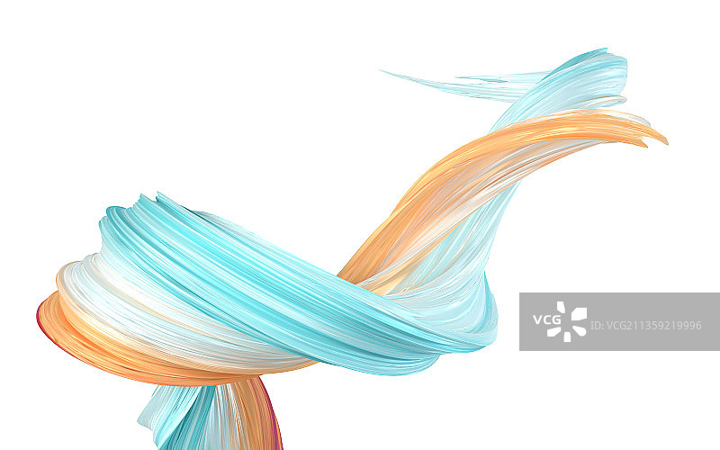 创意流动线条3D渲染图片素材