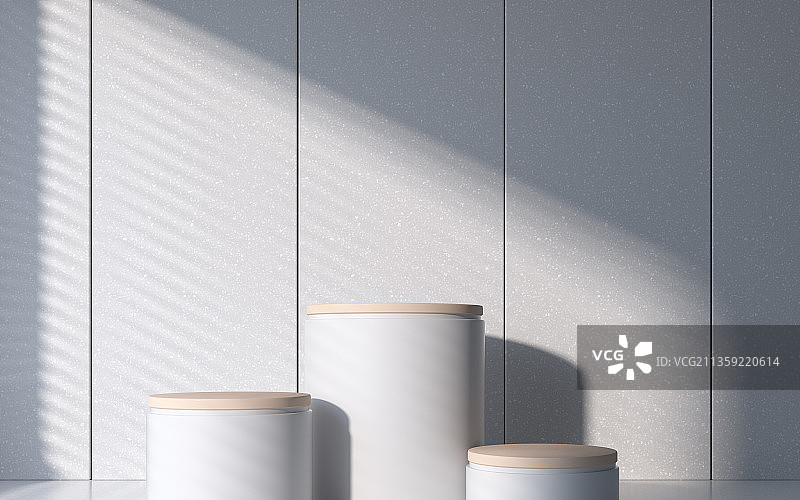 创意室内展示台3D渲染图片素材