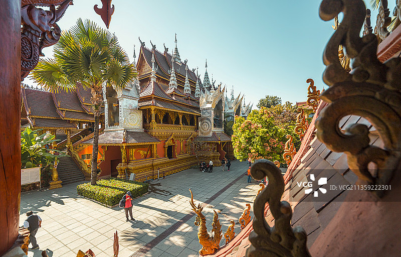 云南西双版纳总佛寺建筑风景图片素材