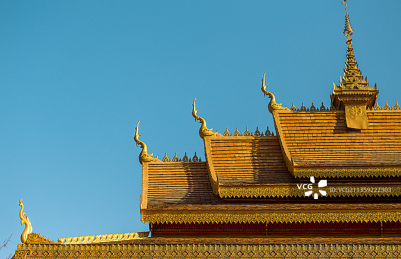 云南西双版纳总佛寺建筑风景图片素材