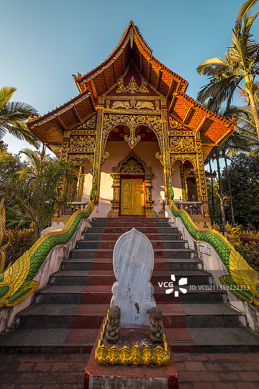 云南西双版纳总佛寺建筑风景图片素材