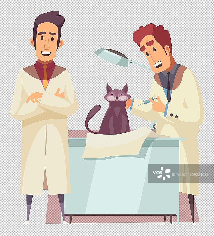 卡通穿着白大褂的人物图片素材