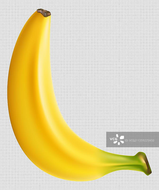 卡通一根黄色的香蕉图片素材