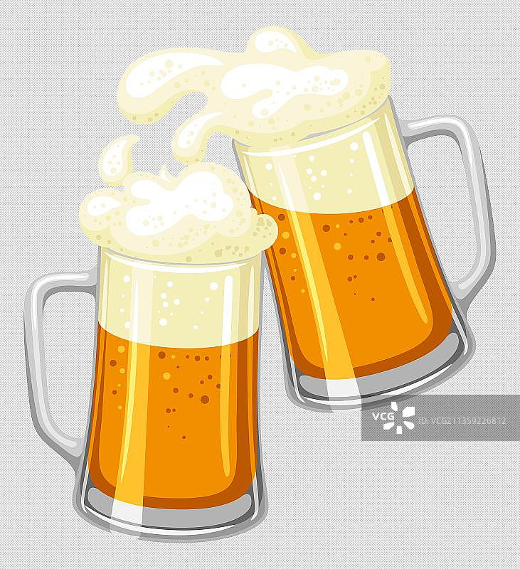 碰杯的啤酒图片素材