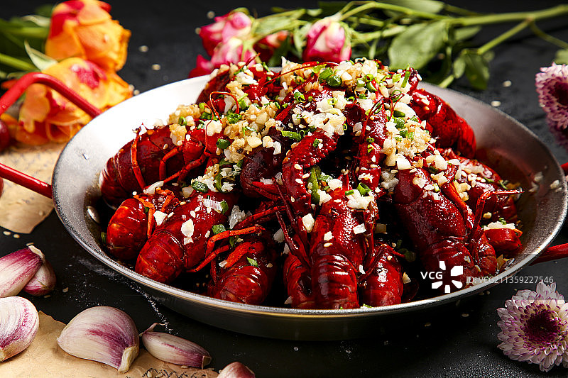 蒜香小龙虾图片素材