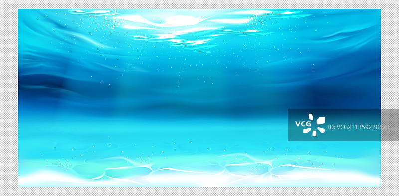 水下视角卡通高清png免抠元素图片素材