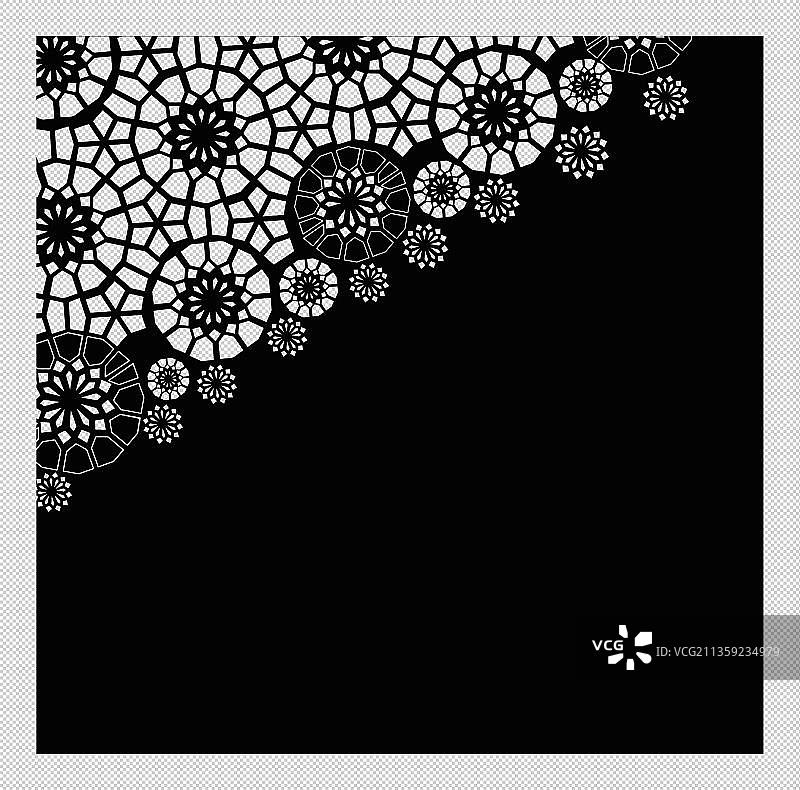 镂空花卉装饰背景图片素材