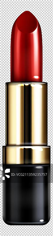 卡通一支红色的口红图片素材