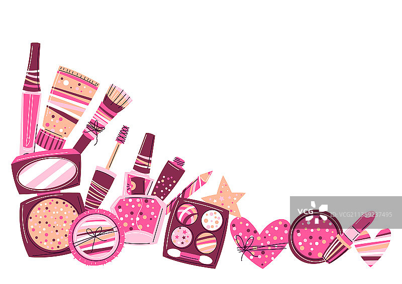 护肤化妆品背景图片素材