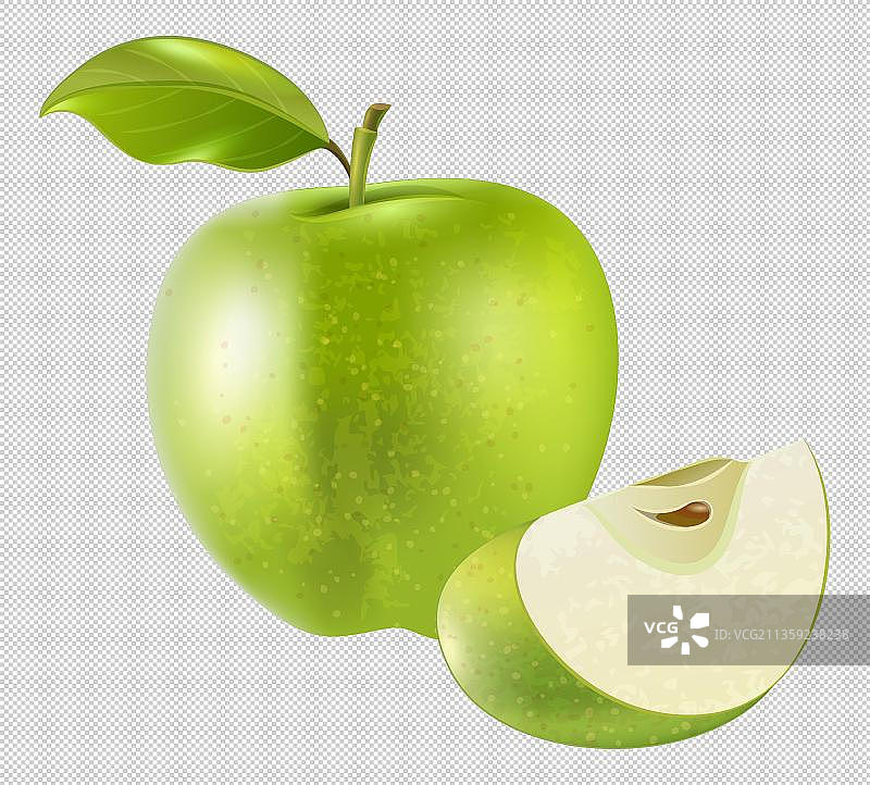 多汁美味的青苹果图片素材