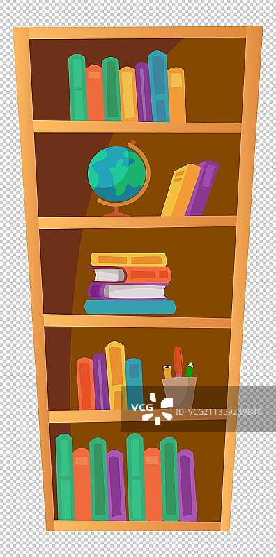 家具装饰元素立式书柜图片素材