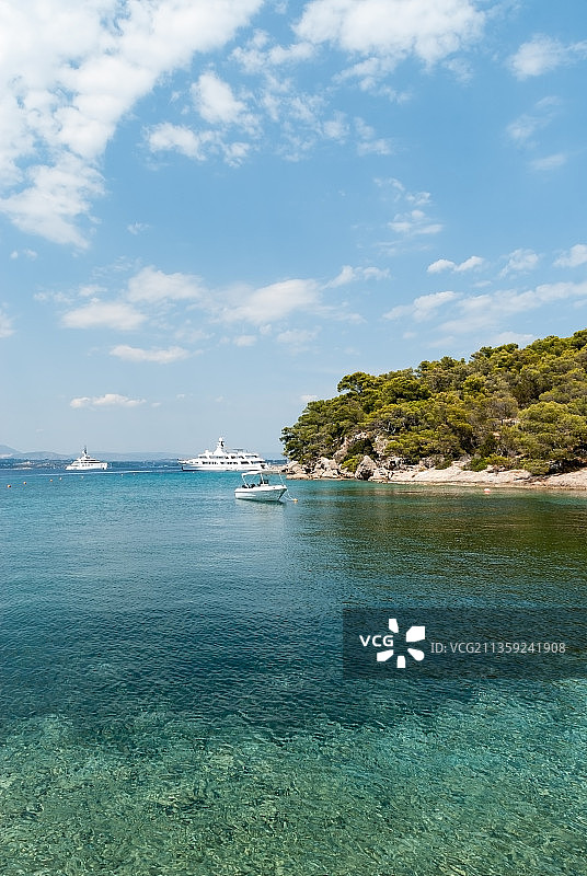 斯佩采斯岛，希腊海景图片素材