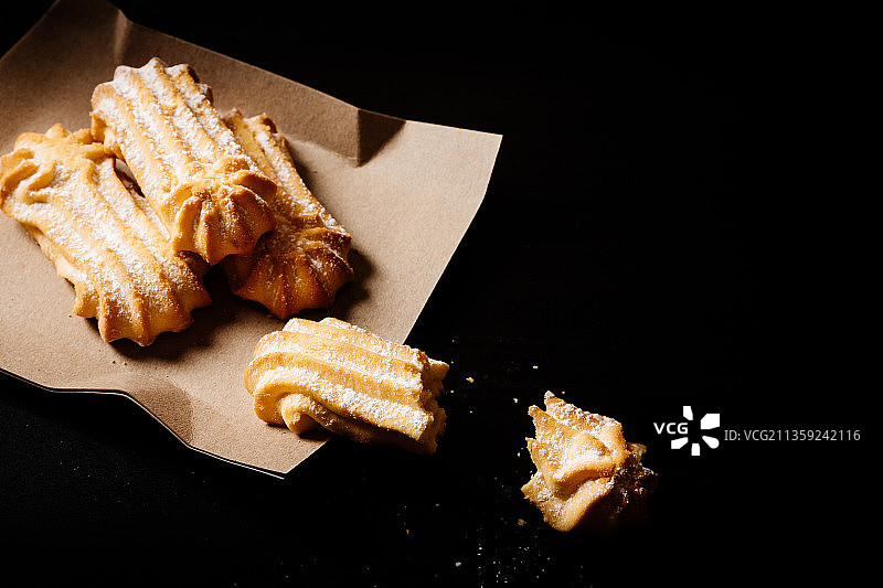 乌克兰餐桌上的美食俯视图图片素材