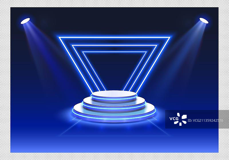 几何灯带舞台灯光布置图片素材