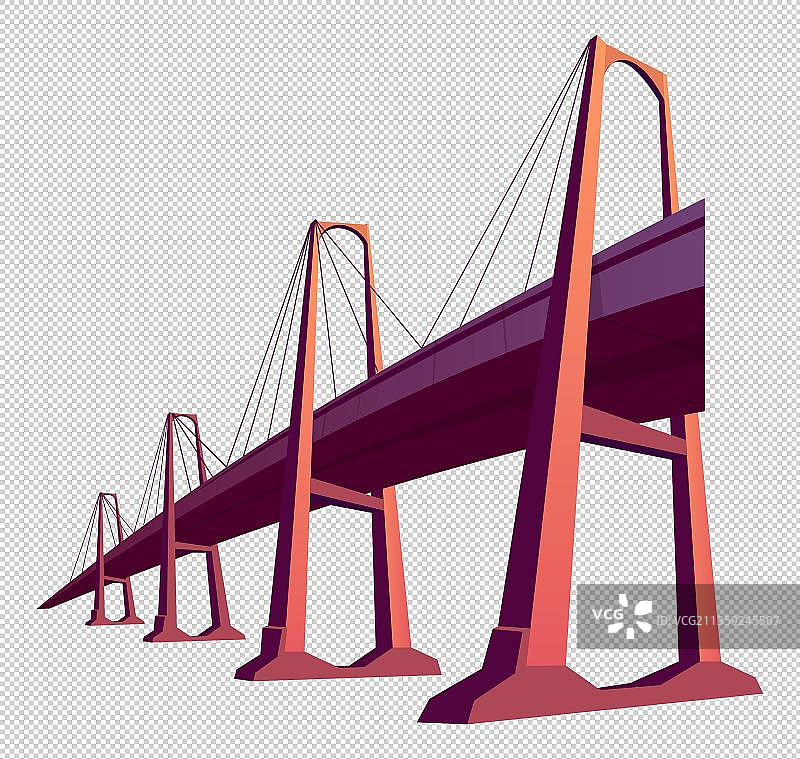 高架桥卡通元素图片素材