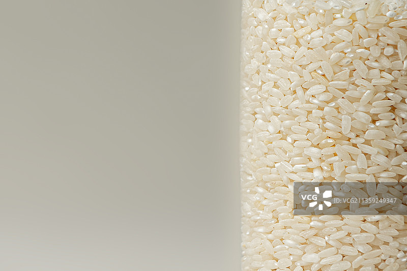 白底碗装米饭俯视图图片素材