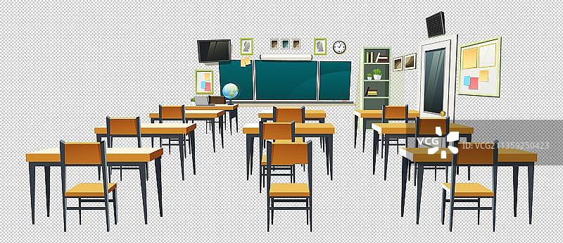 整洁干净的教室元素图片素材
