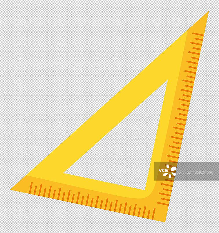 一把三角量尺免抠元素图片素材