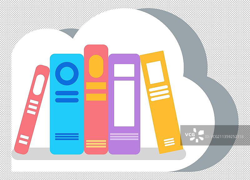 排列整齐的书本元素图片素材