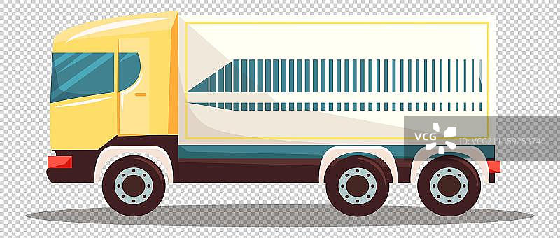 卡通物流运输货车元素图片素材