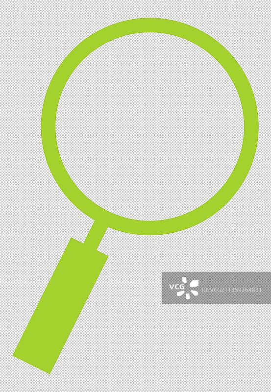 绿色放大镜图片素材