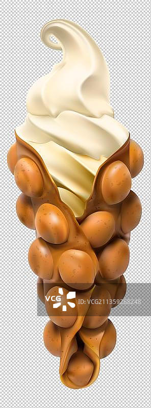 冰淇淋鸡蛋仔图片素材