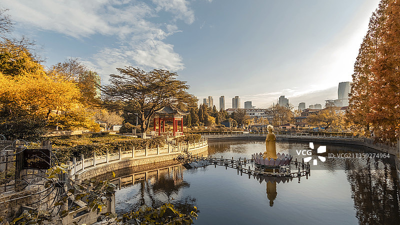 青岛湛山寺风光图片素材