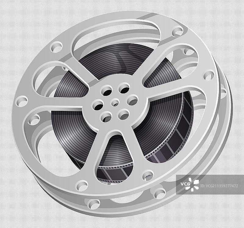 传媒扁平风放映机图片素材