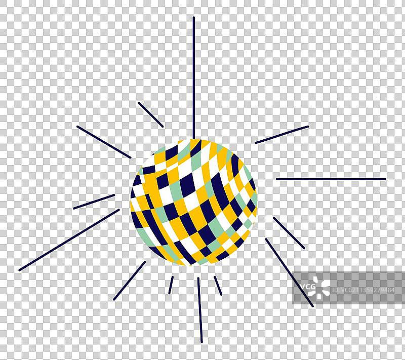 酒吧里面的五彩灯光球图片素材