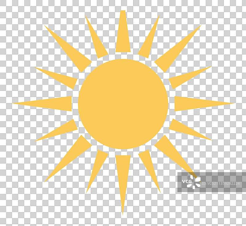 卡通光芒四射的太阳图片素材