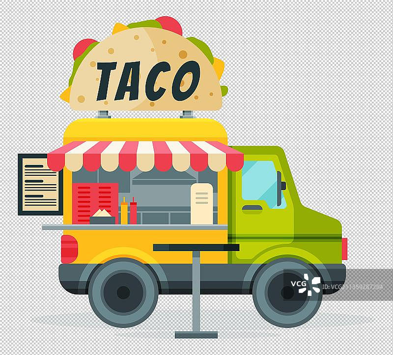 野外餐车图片素材