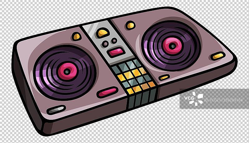 卡通电子收音机图片素材