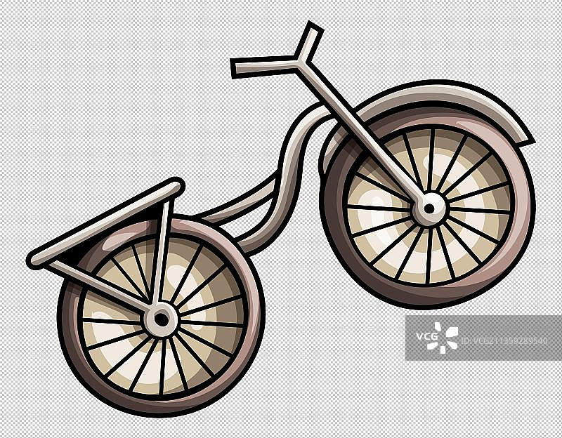 老式自行车图片素材