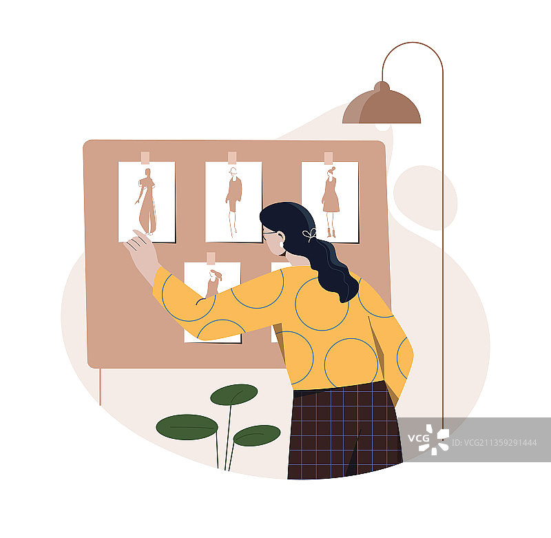 时装设计师概念图片素材