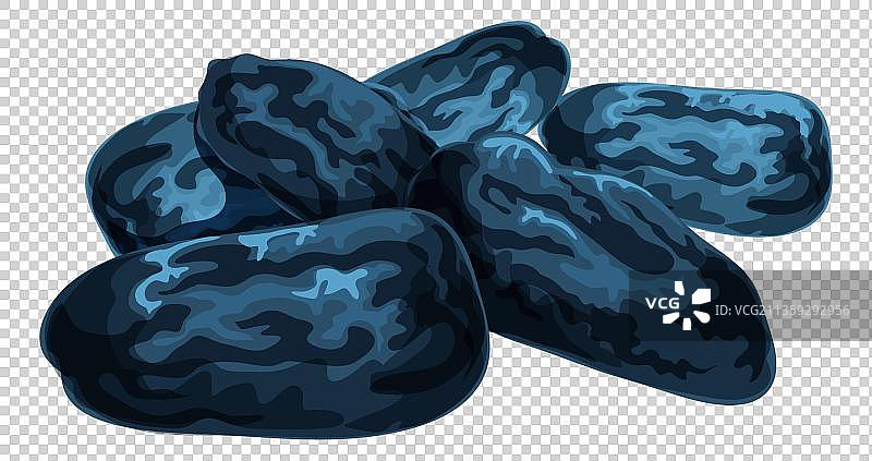 卡通干葡萄美食元素图片素材