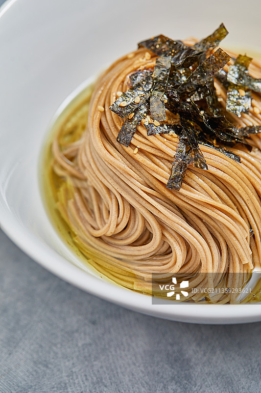 荞麦面套餐：紫苏油、食材、方便食品图片素材