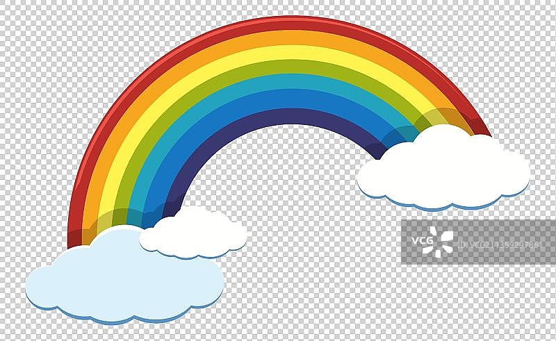 漫画风 彩虹元素图片素材