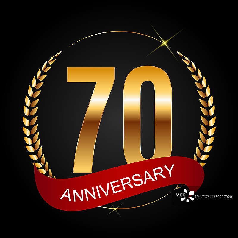 70周年纪念标志模板图片素材