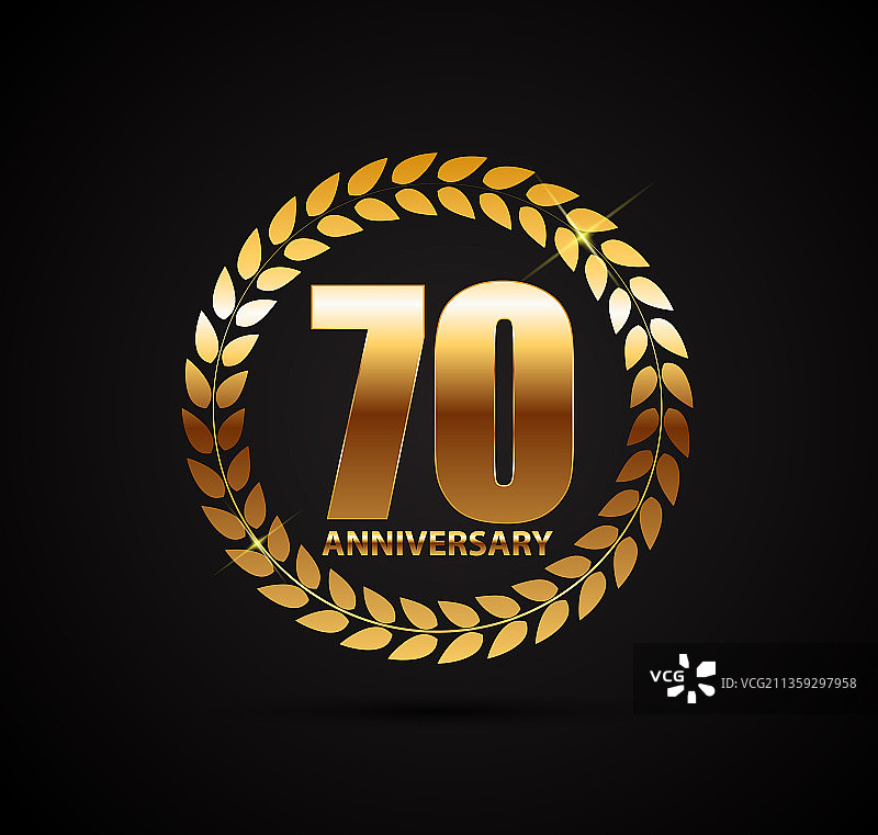 70周年纪念标志模板图片素材