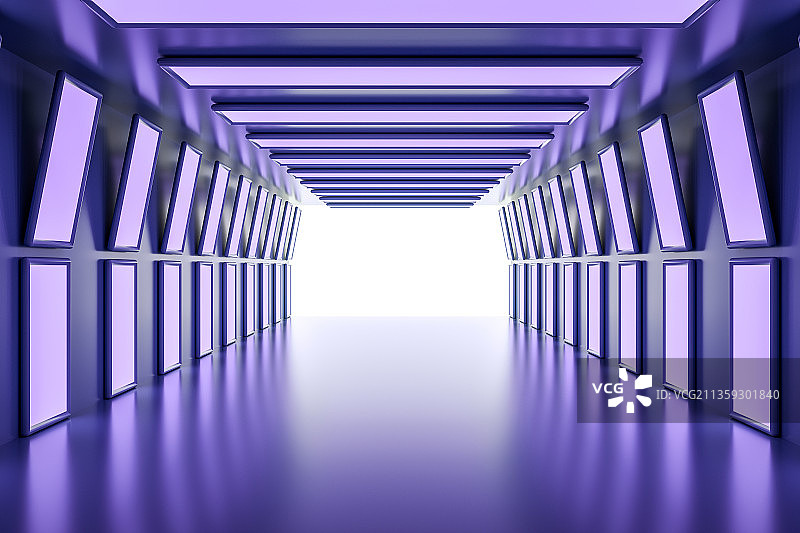 人造空间，霓虹灯，未来，背景，空的，商务图片素材