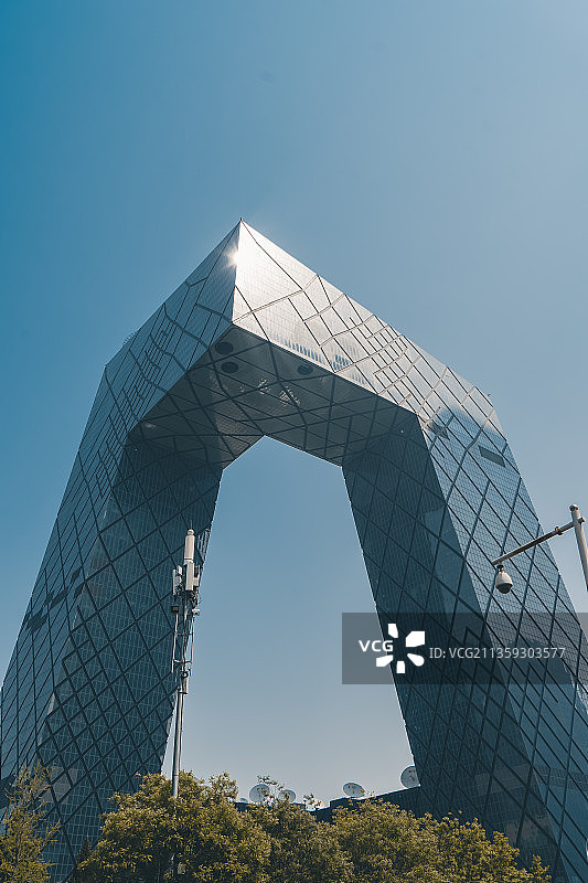 北京CBD商圈央视大楼图片素材