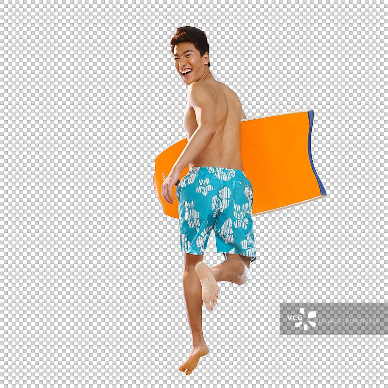 海边青年男人图片素材