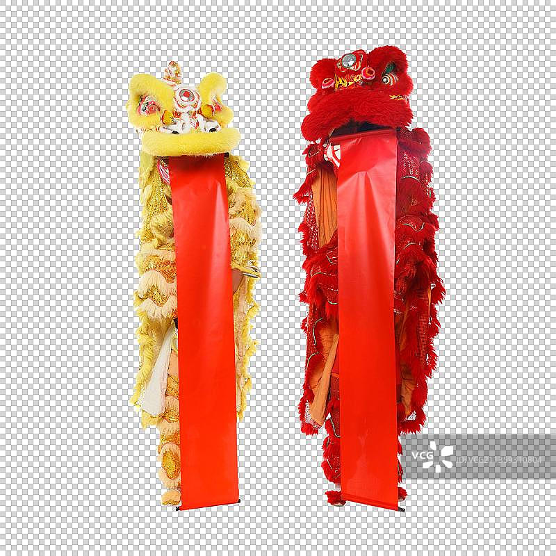 舞狮表演图片素材