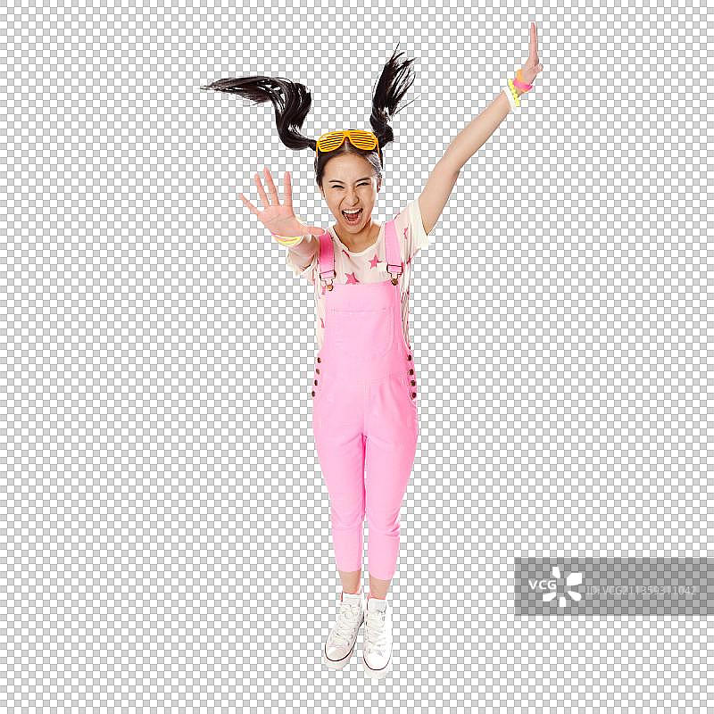 青春活力的年轻女孩图片素材