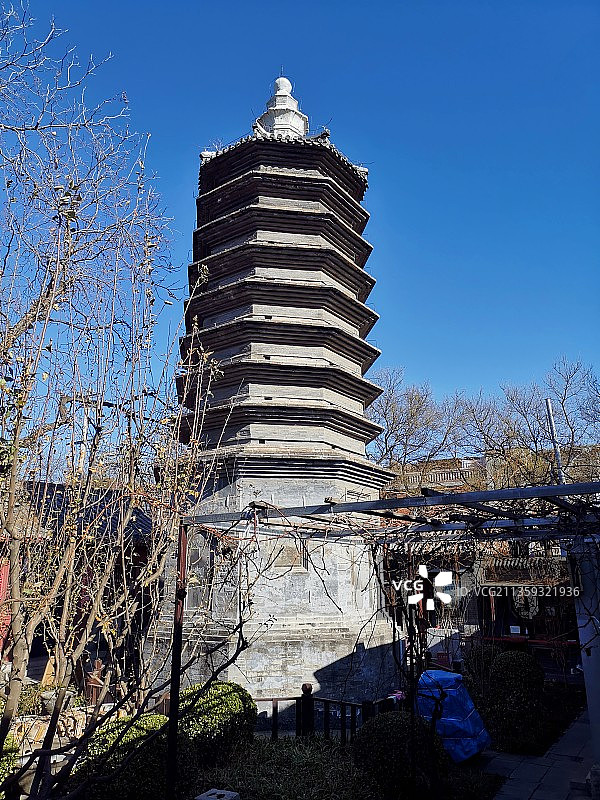 北京砖塔胡同万松老人塔图片素材