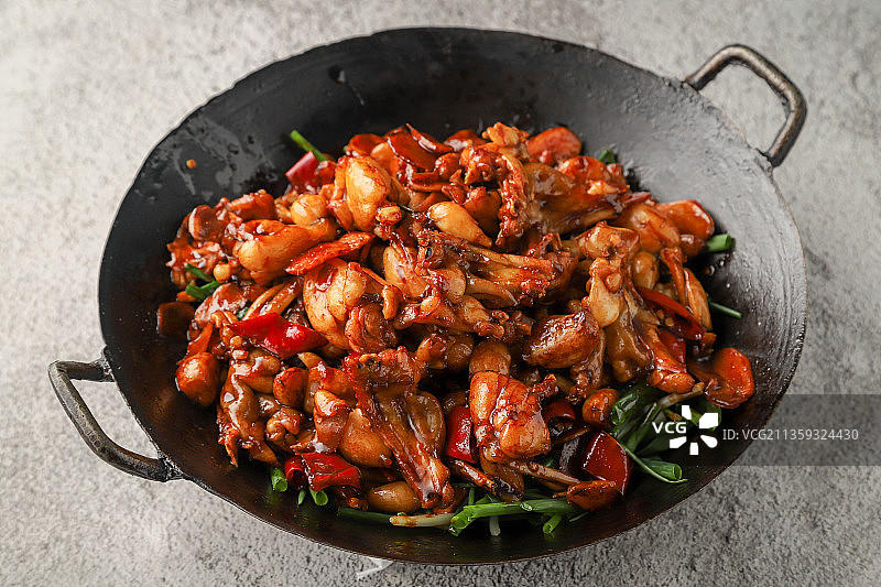 干锅牛蛙图片素材