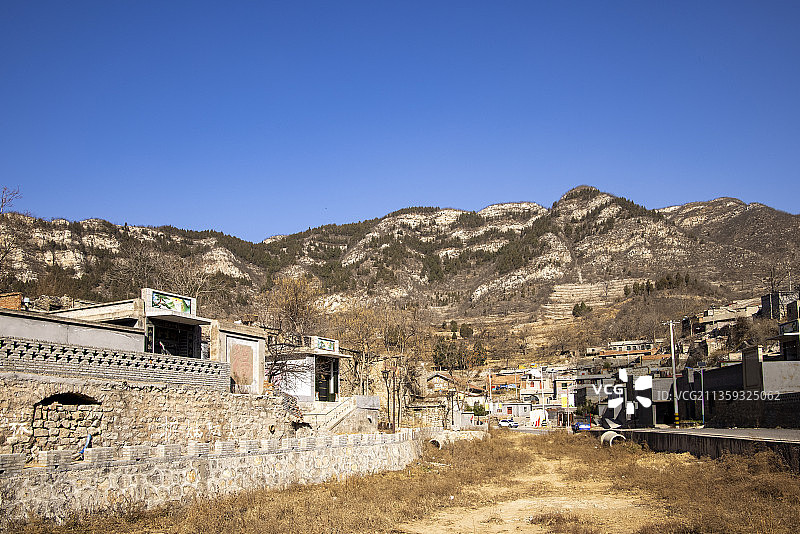 河北省石家庄市井陉县蒋家村古村落图片素材