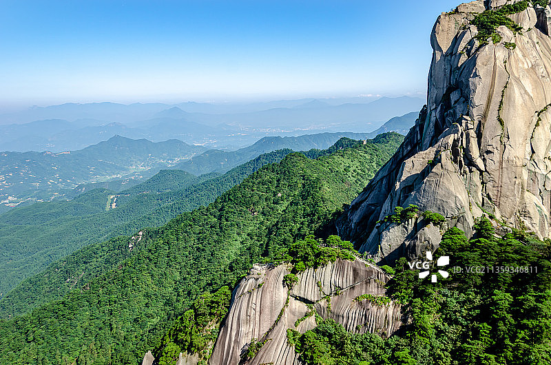 中国安徽天柱山天柱峰图片素材