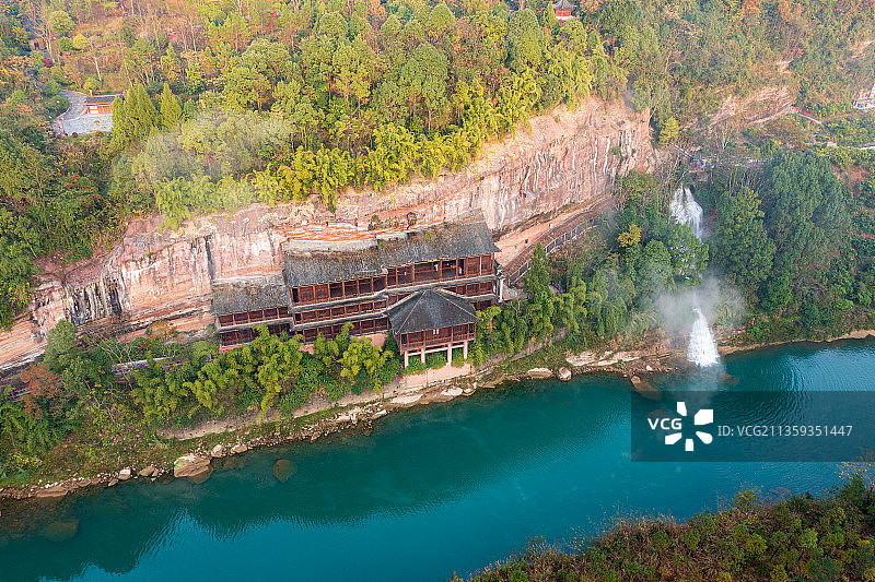 佛教圣地——湖北来凤县仙佛寺图片素材