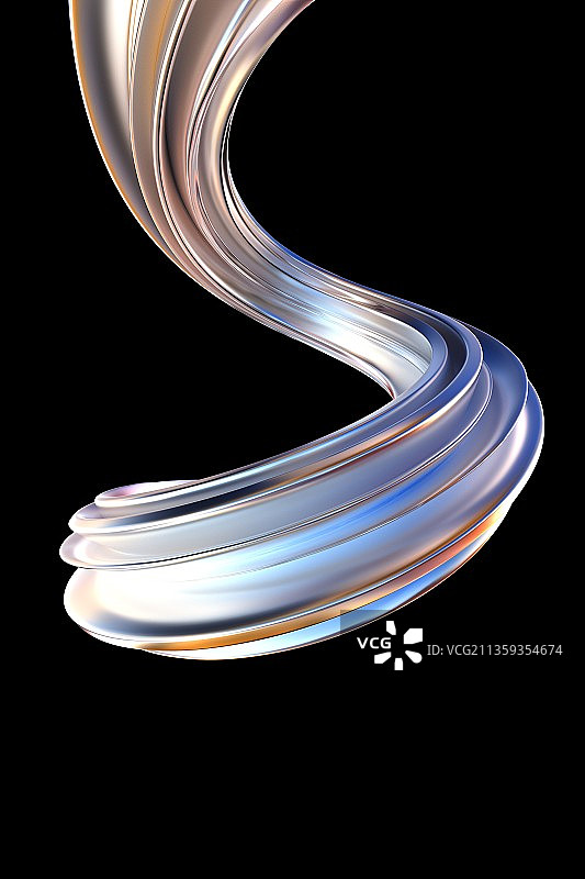 3d渲染扭曲渐变流体壁纸背景图片素材